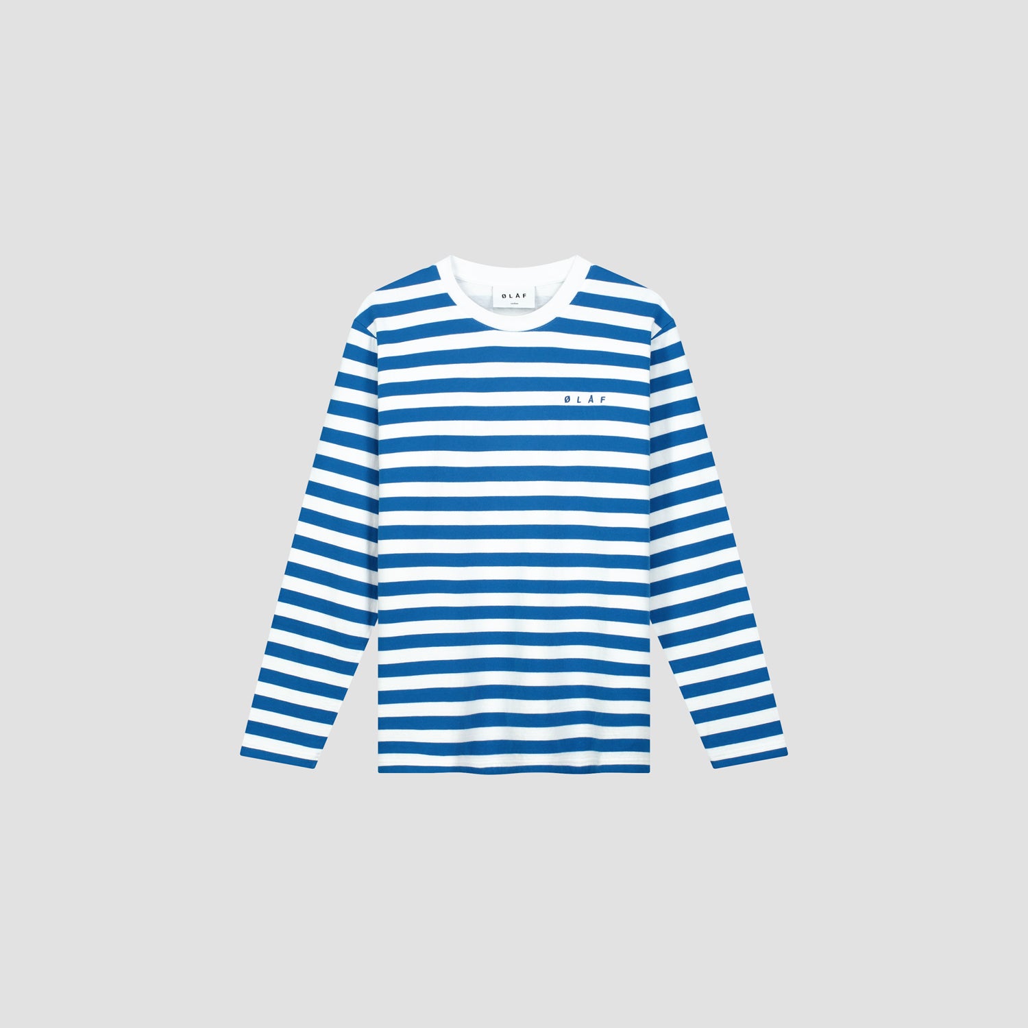 Stripe LS Tee - White / Blue