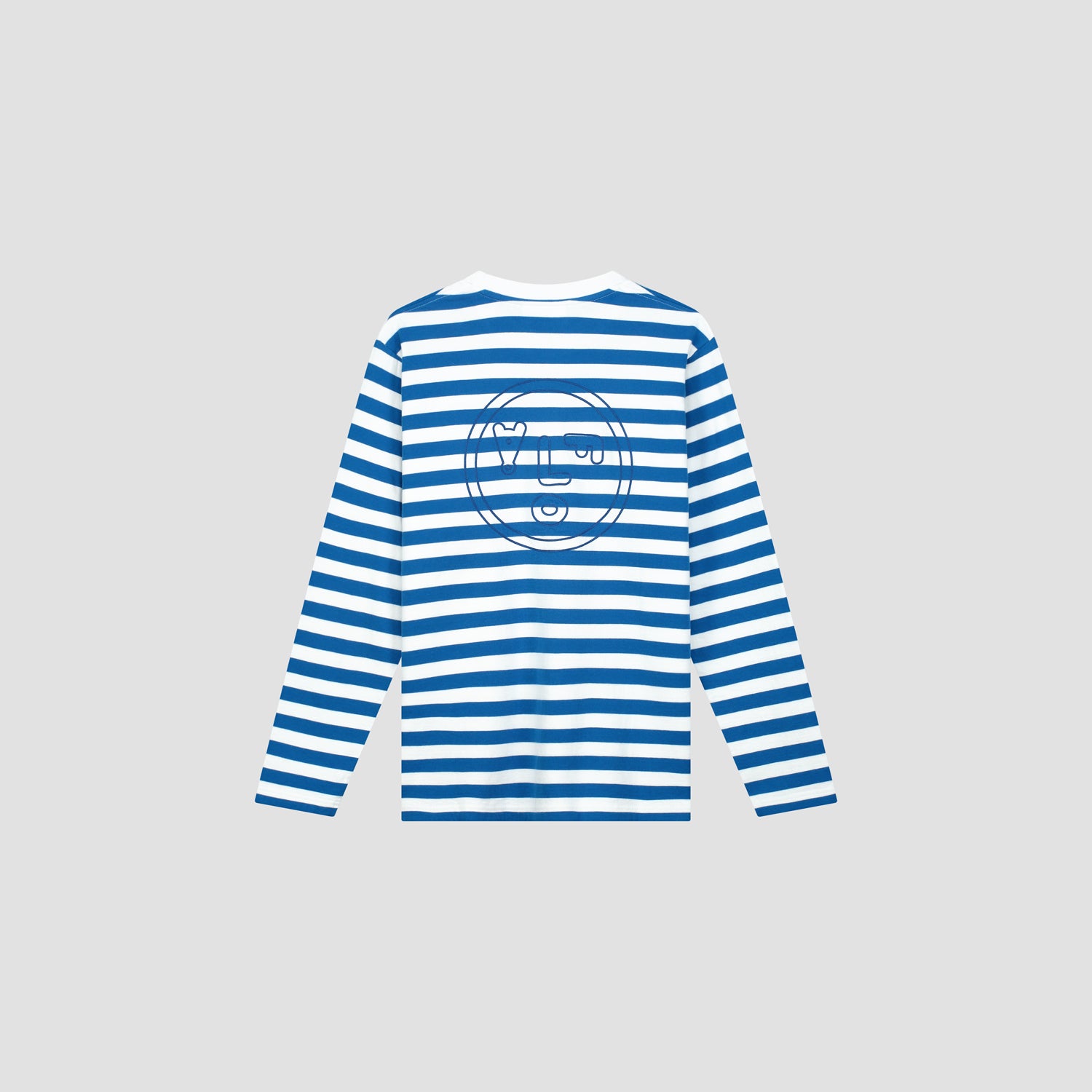 Stripe LS Tee - White / Blue