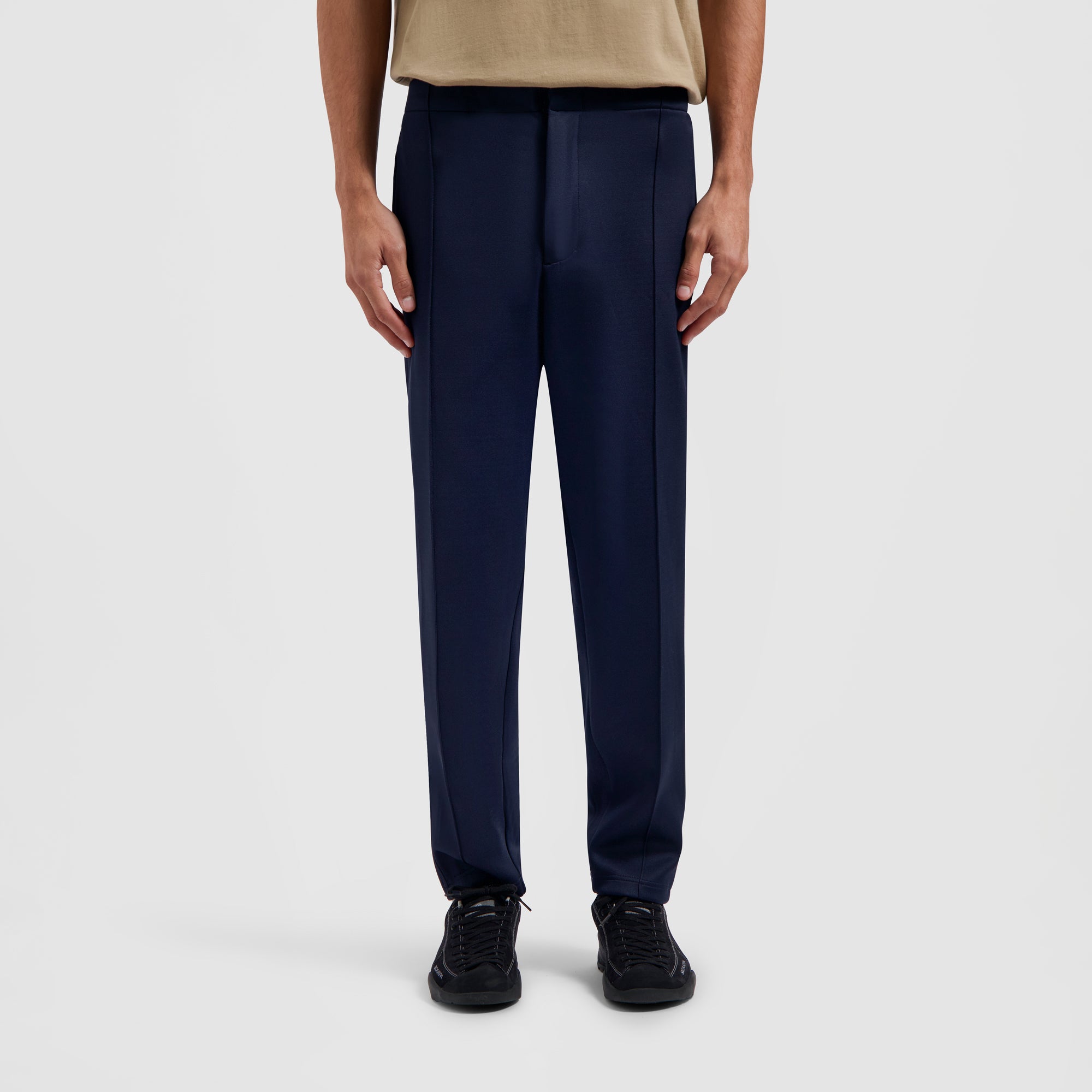 Pique Trousers - Navy