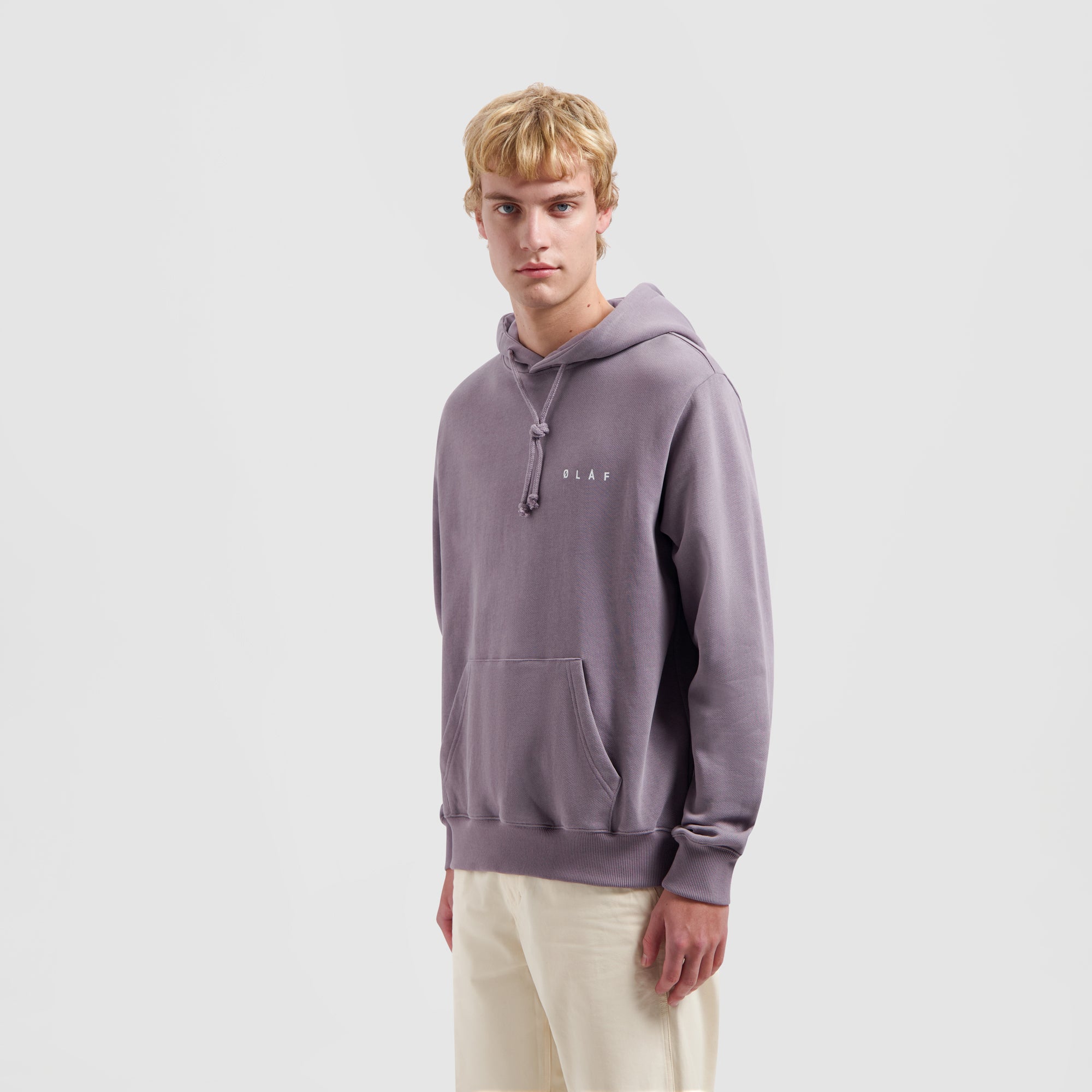 Pixelated Face Hoodie - Stone Grey