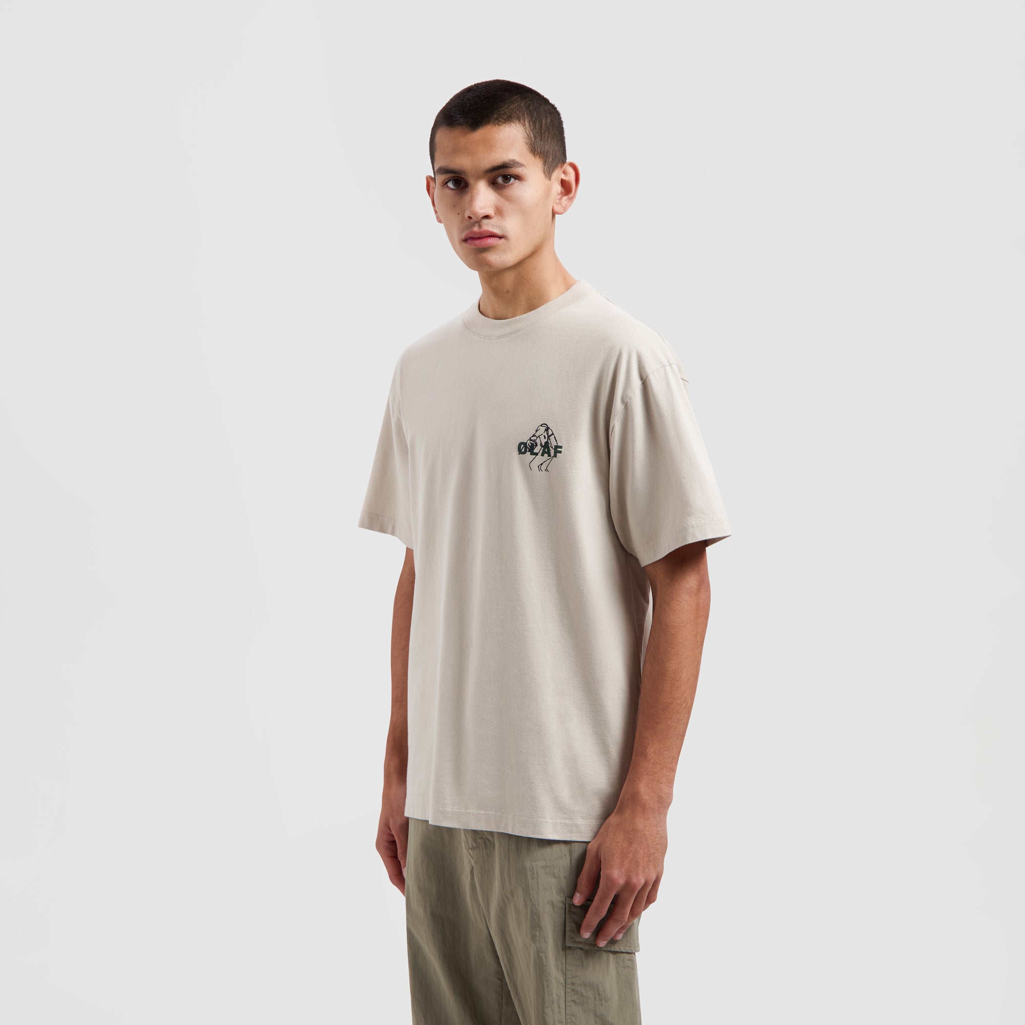 Diver Outline Tee - Cement