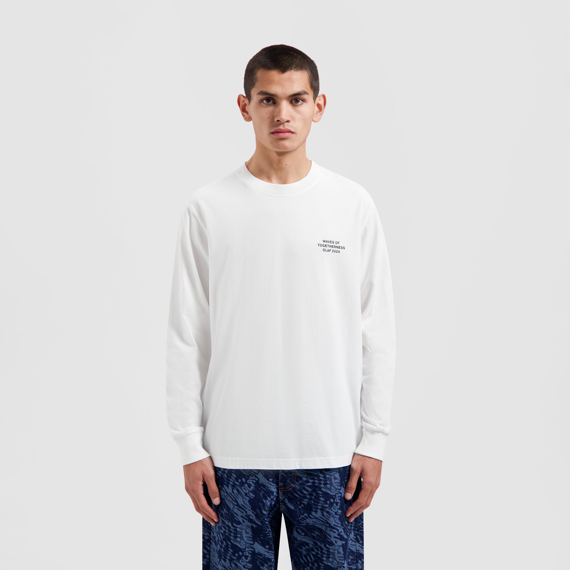Waves Of Togetherness LS Tee - Optical White