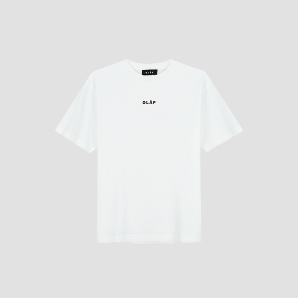 Block Tee - White