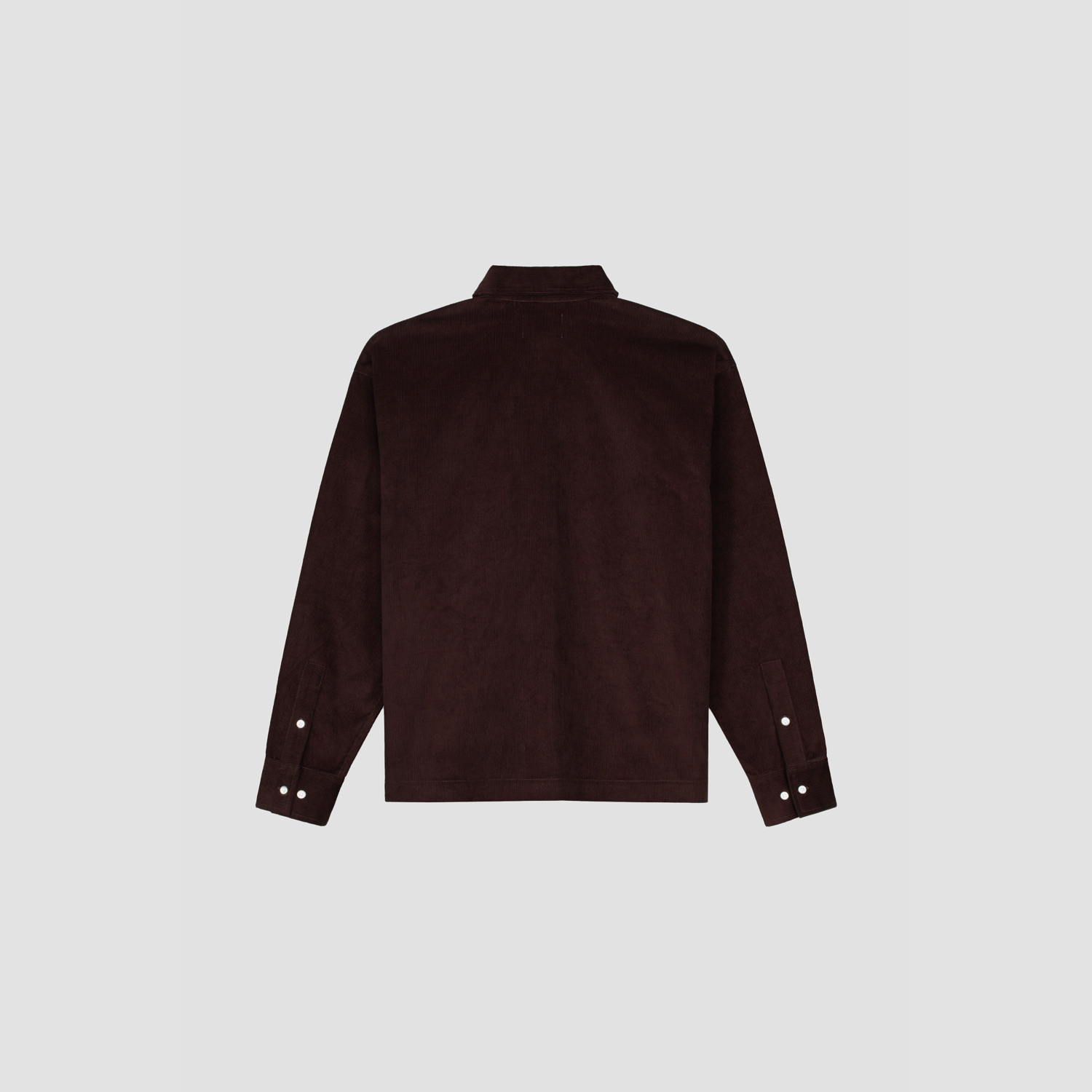 Corduroy Boxy Shirt - Brown
