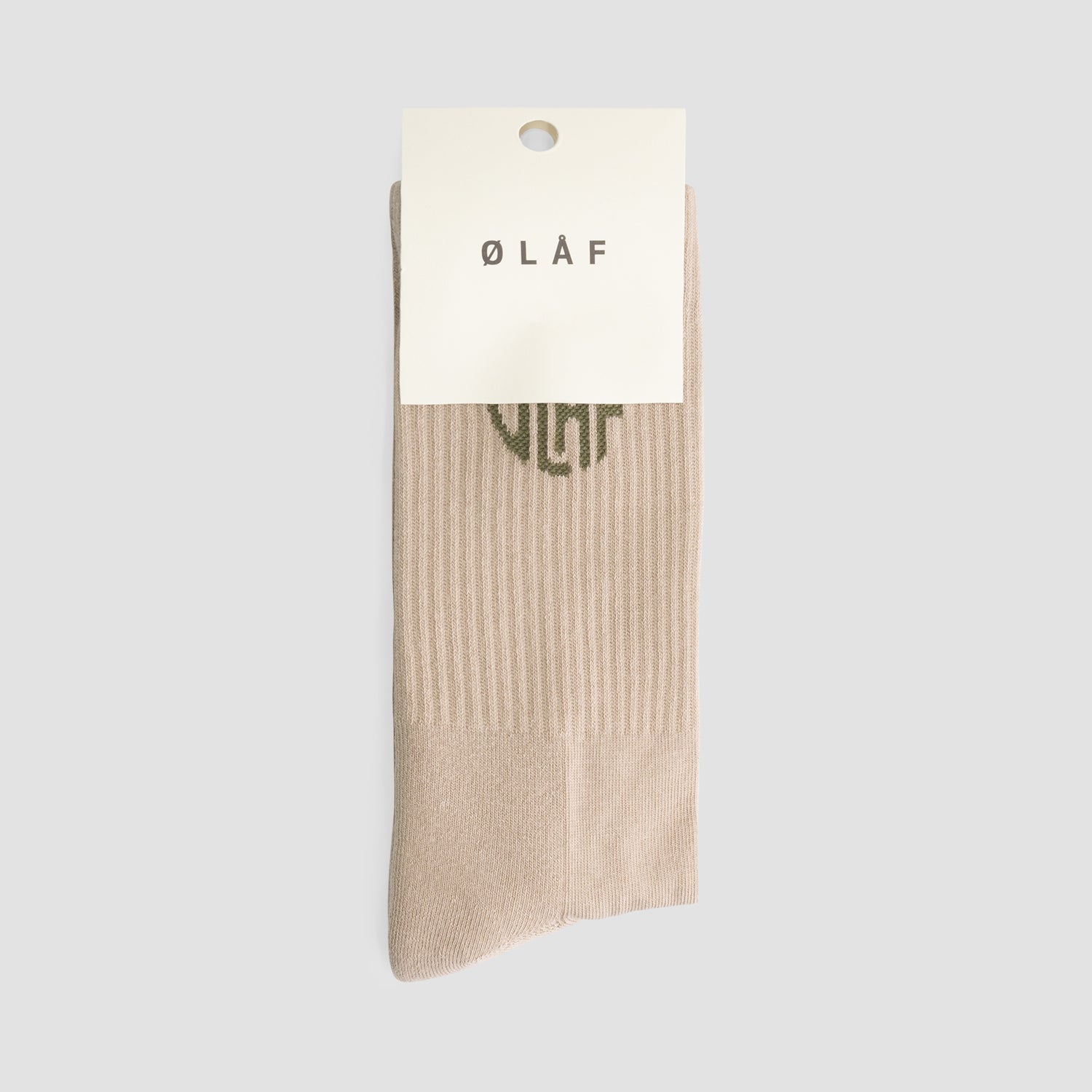 Circle Logo Sock - Light Khaki