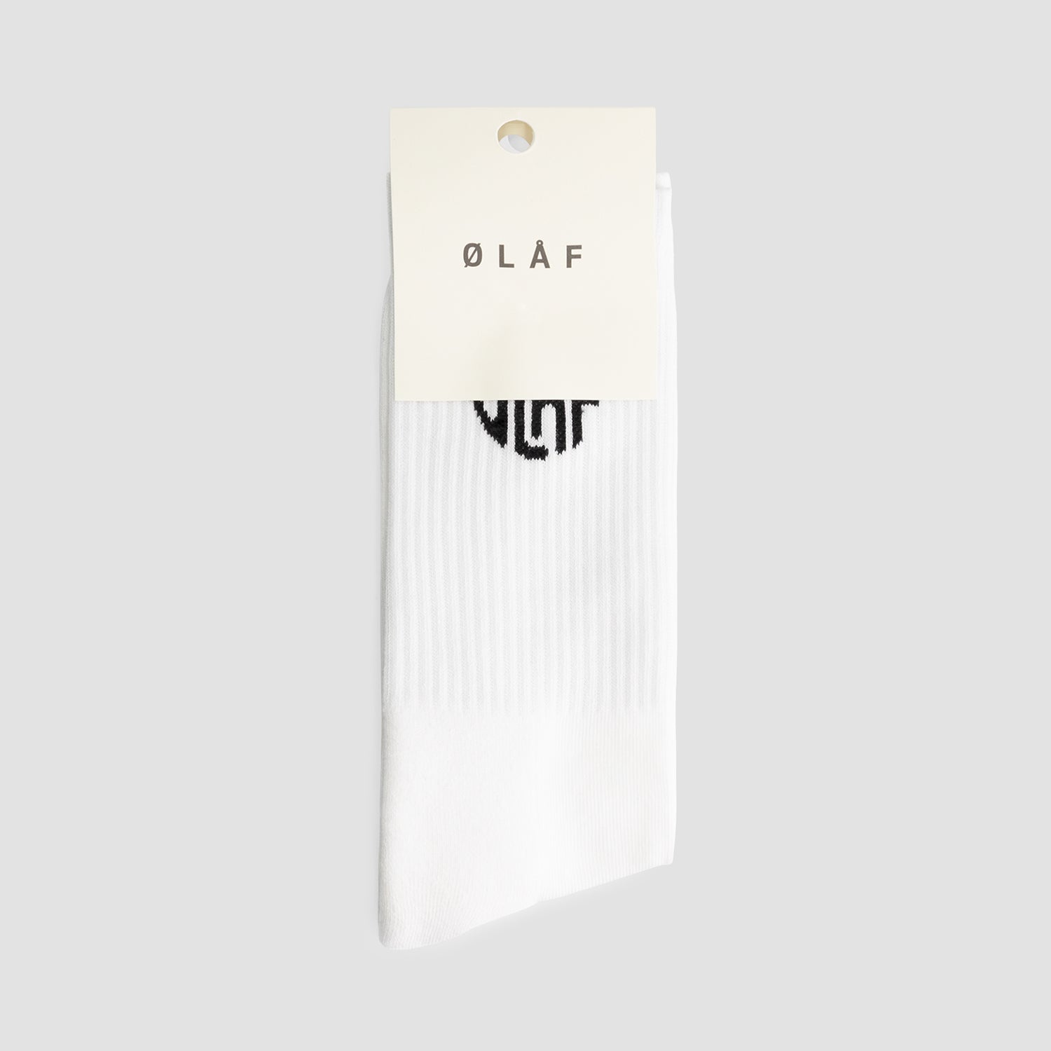 Circle Logo Sock - Optical White