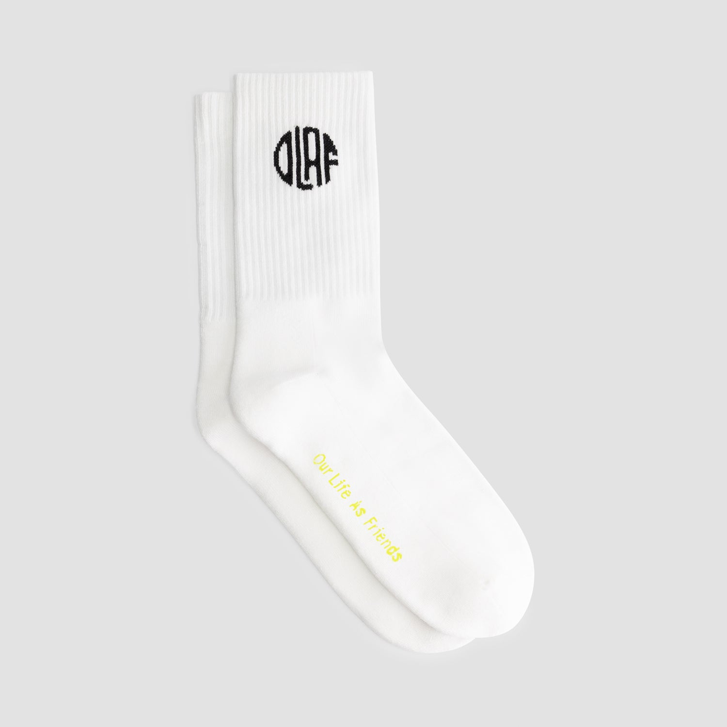 Circle Logo Sock - Optical White