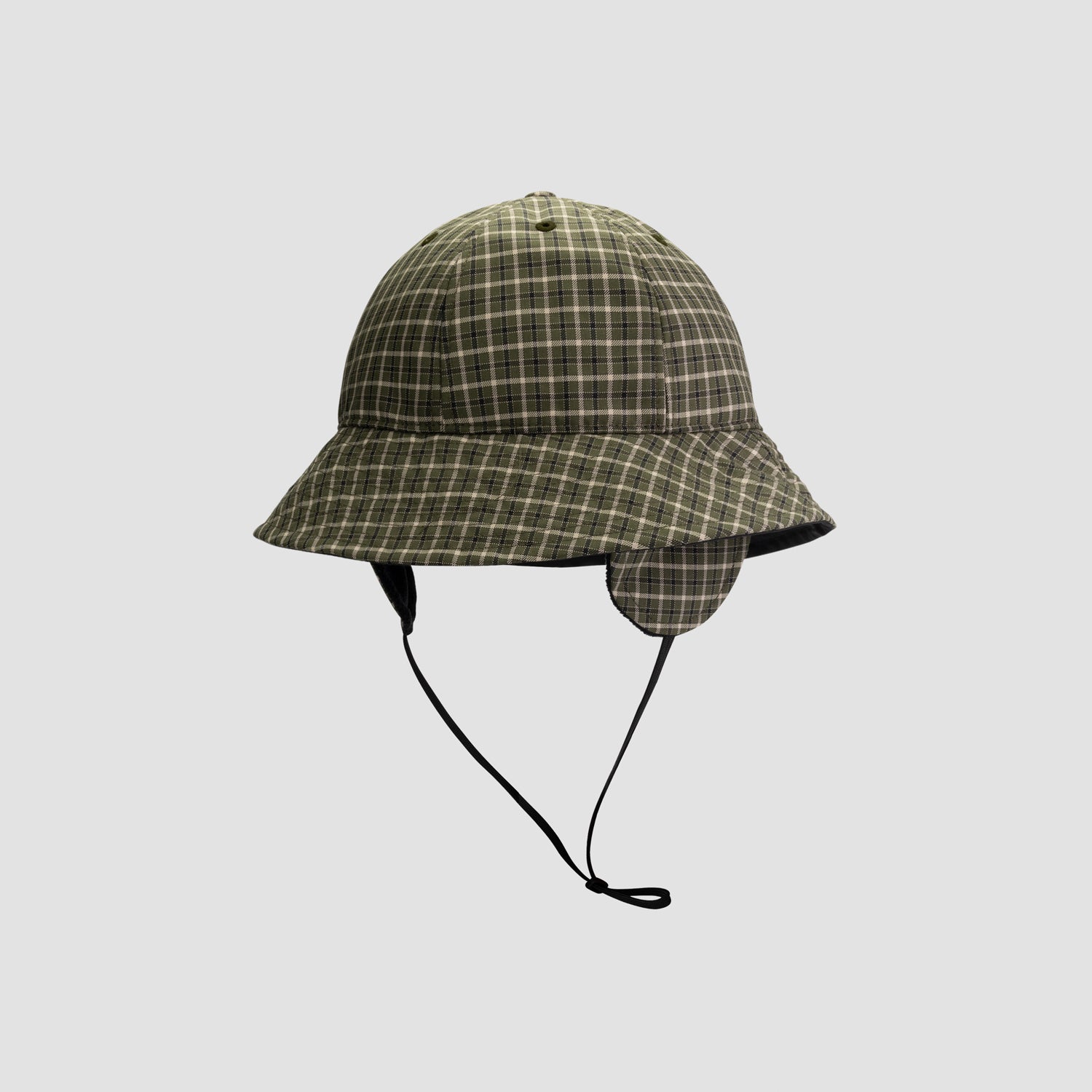 Checked Bucket Hat - Green