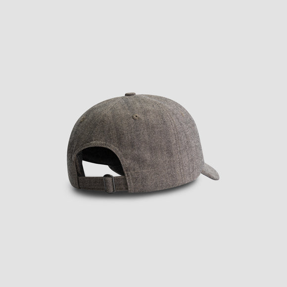 Wool Herringbone Cap - Brown