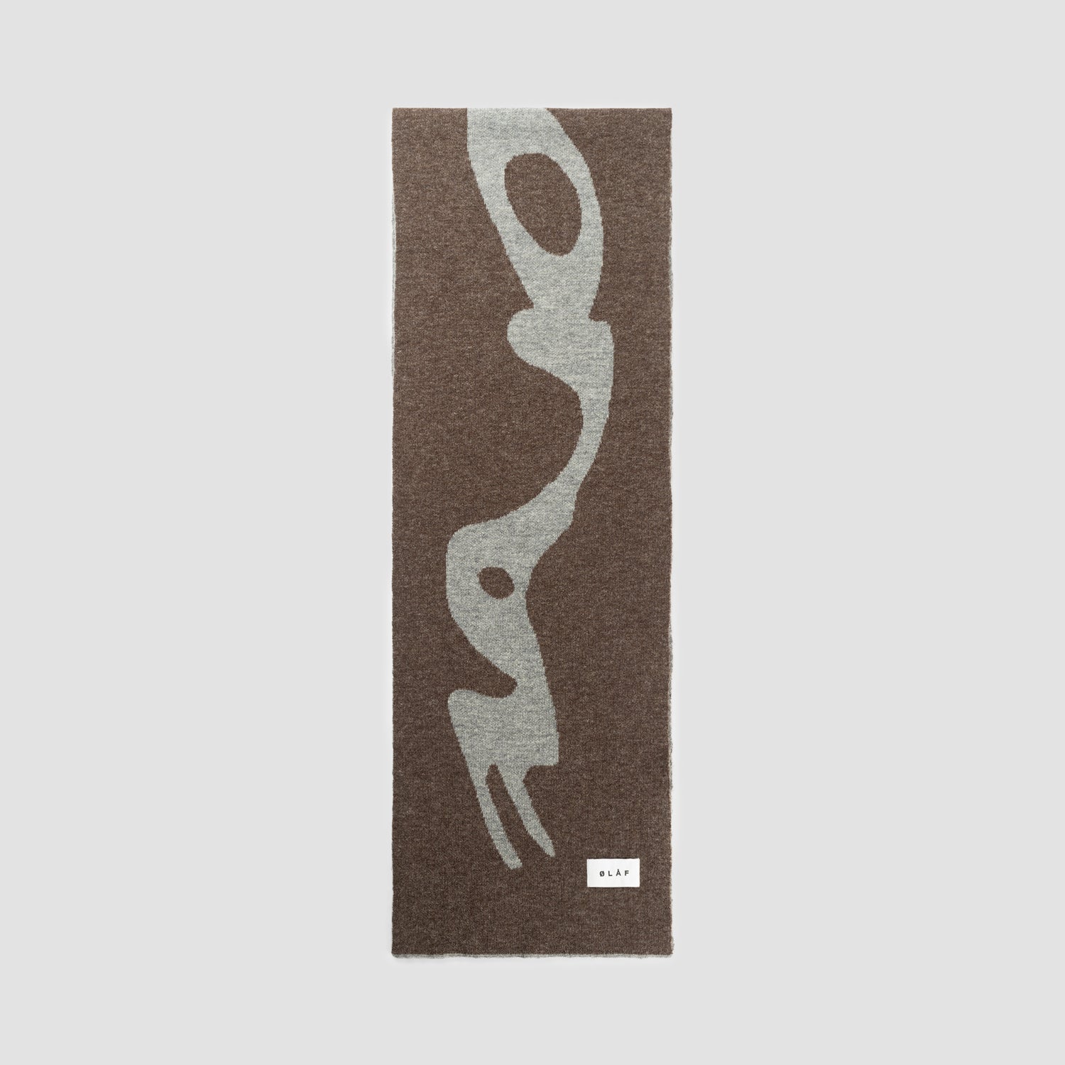 Wavy Drift Scarf - Brown/Grey