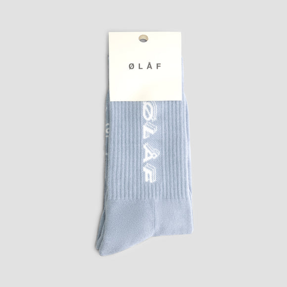 Triple Italic Socks - Baby Blue