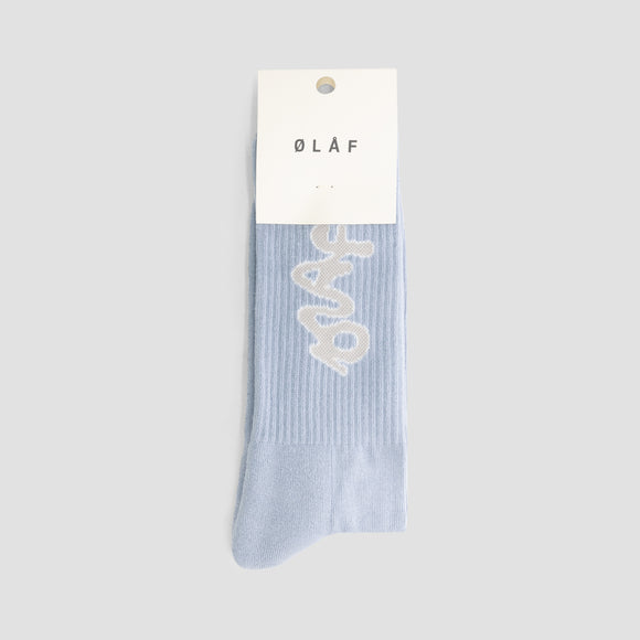 Signature Logo Socks - Baby Blue