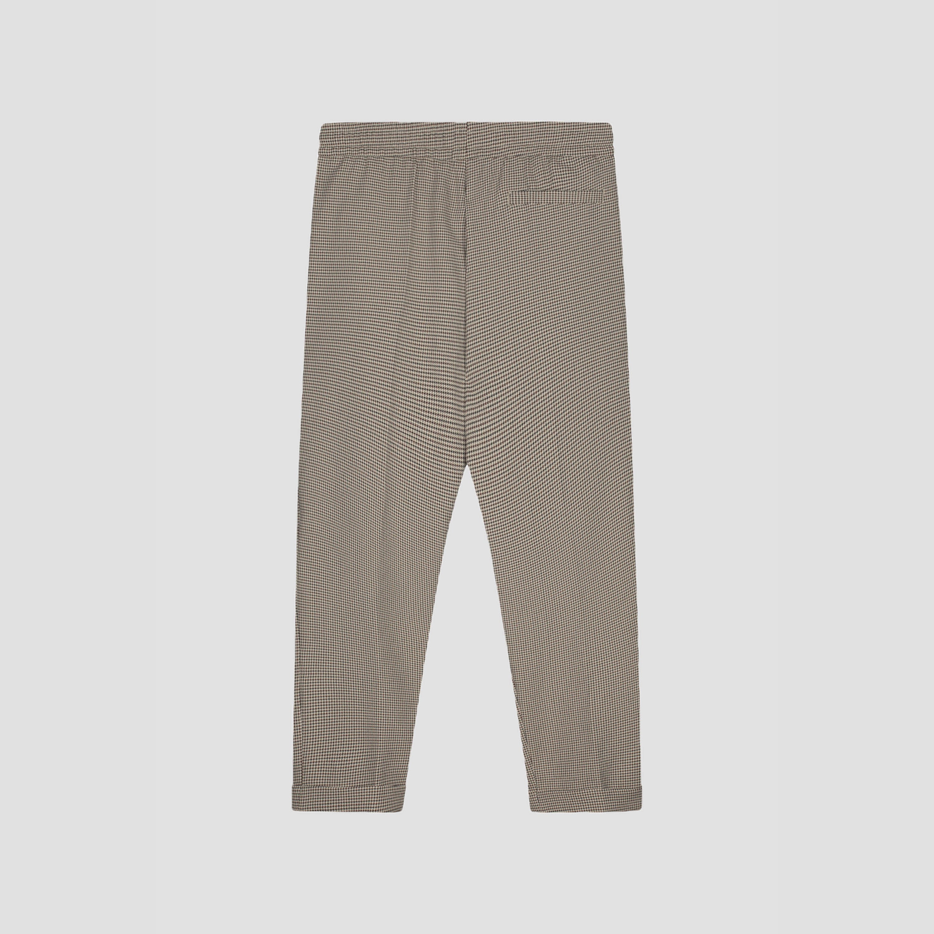 Slim Elasticated Trousers - Houndstooth