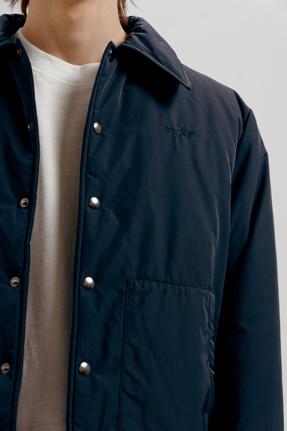 Padded Coach Jacket - Navy