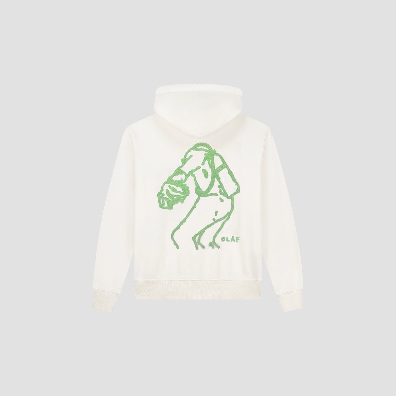 Diver Outline Hoodie - White