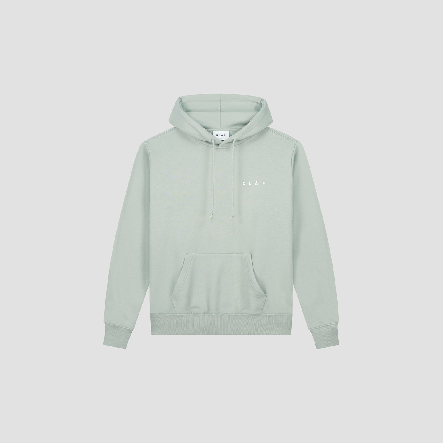 Pixelated Face Hoodie - Pale Green