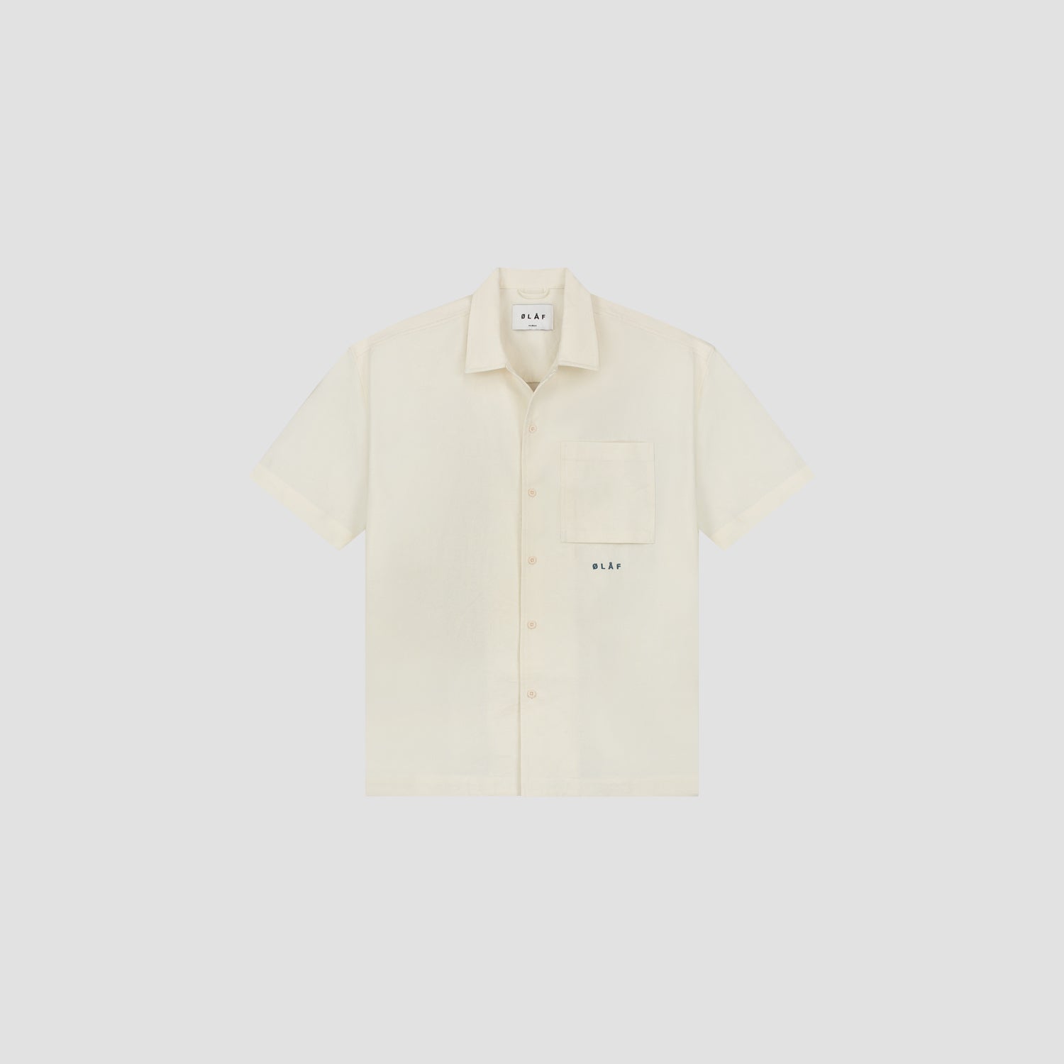 Cotton Linen SS Shirt - Ivory – ØLÅF