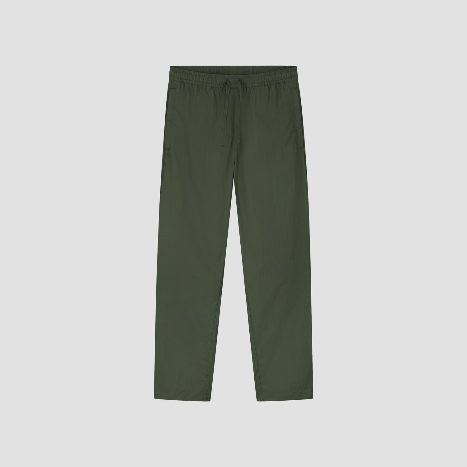 Nylon Track Pants - Pewter Green