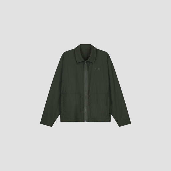 Nylon Zip Jacket - Pewter Green