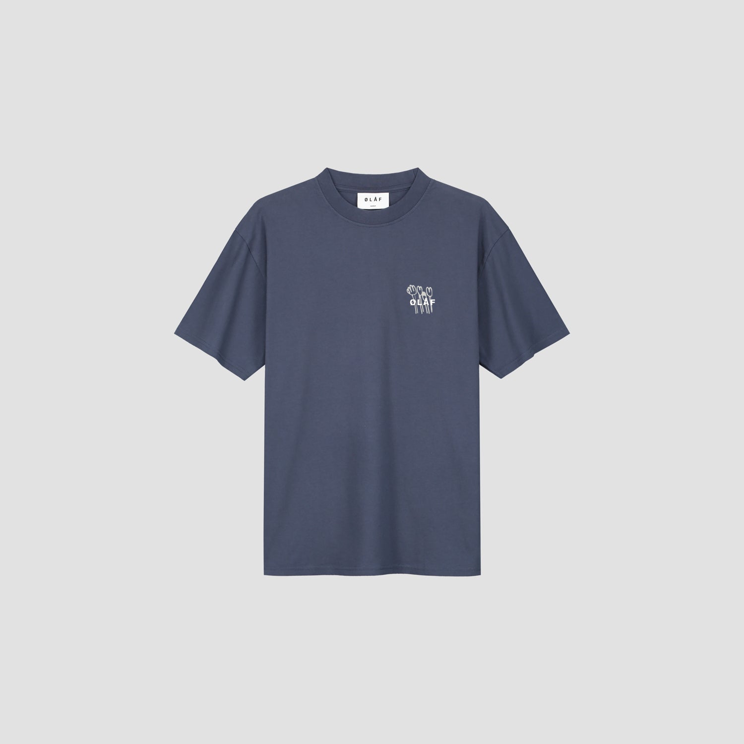 Flower Poster Tee - Washed Navy
