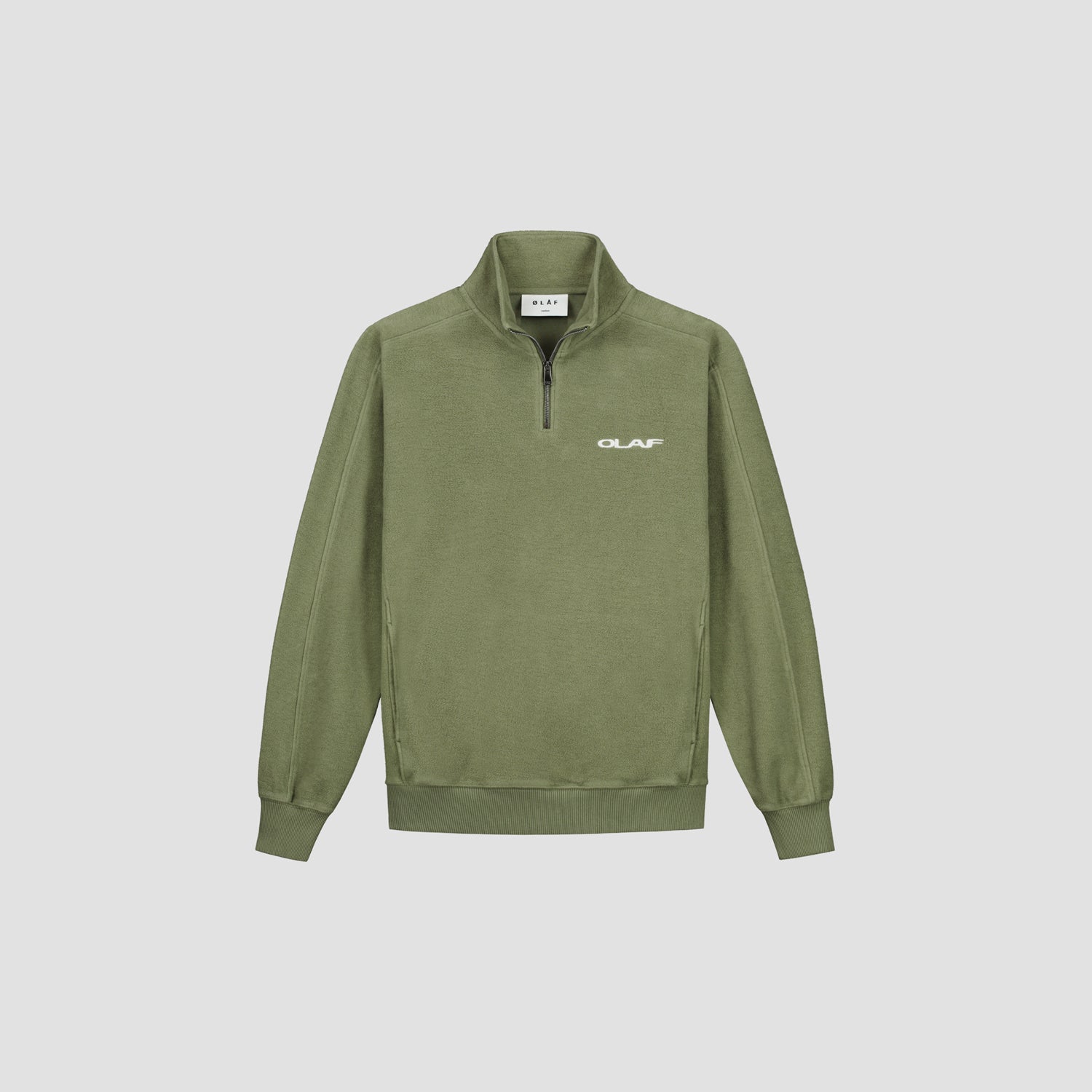 Drift Zip Mock - Light Olive Green – ØLÅF