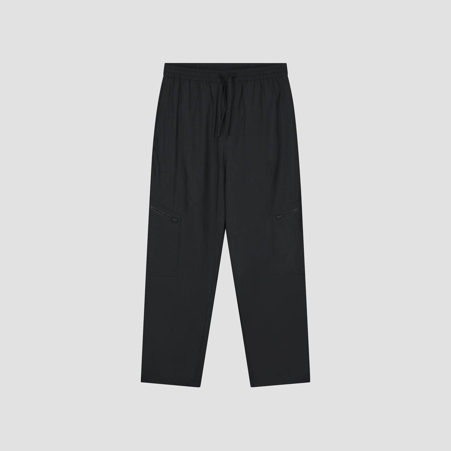 Nylon Track Pants - Black