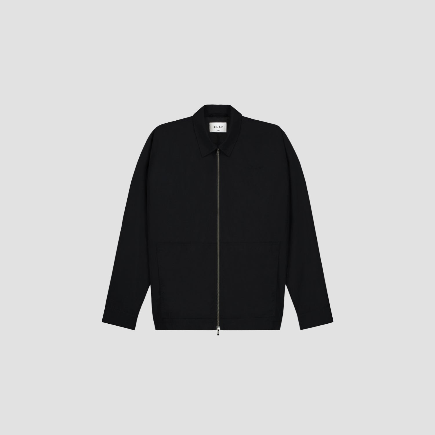 Nylon Zip Jacket - Black