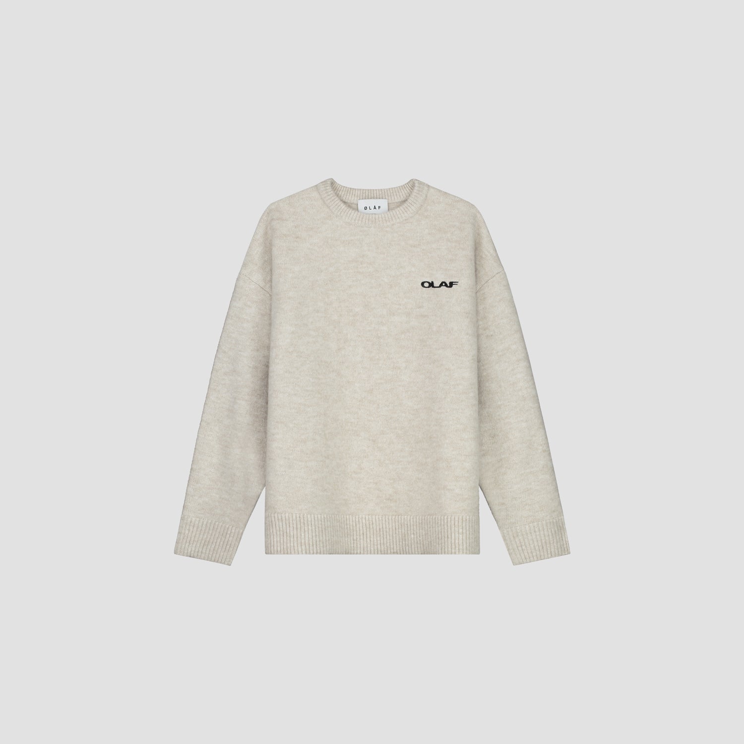 Drift Knitted Crewneck - Ecru Heather