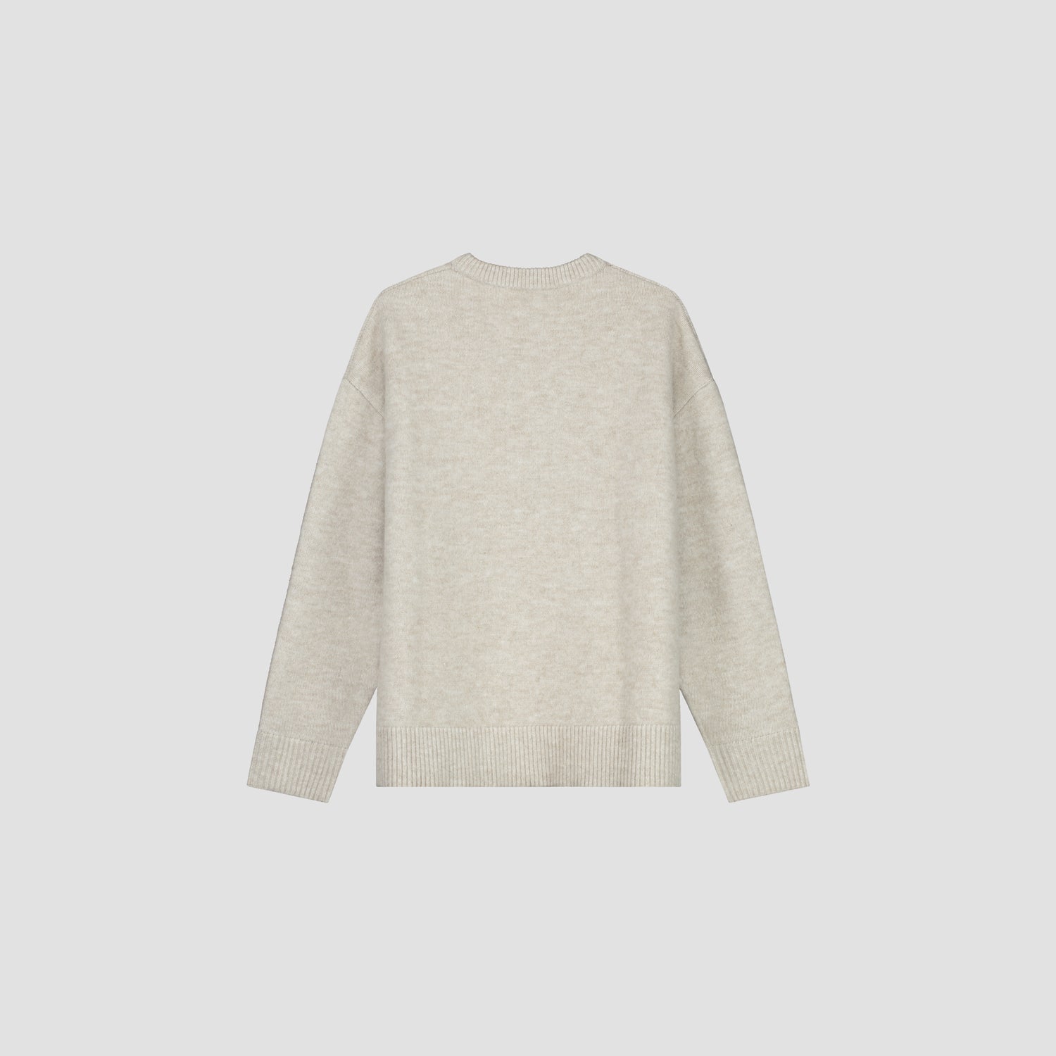 Drift Knitted Crewneck - Ecru Heather