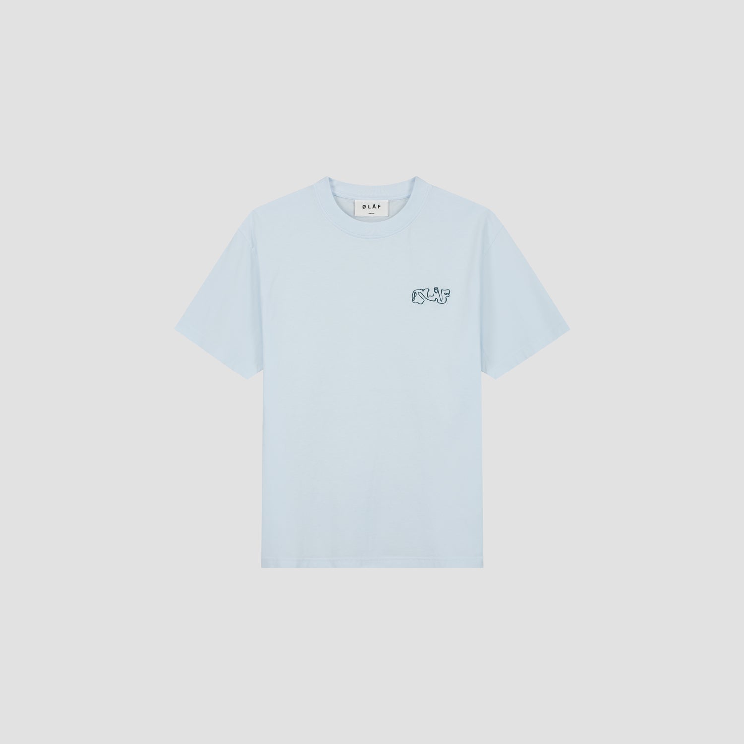 Script Tee - Light Blue