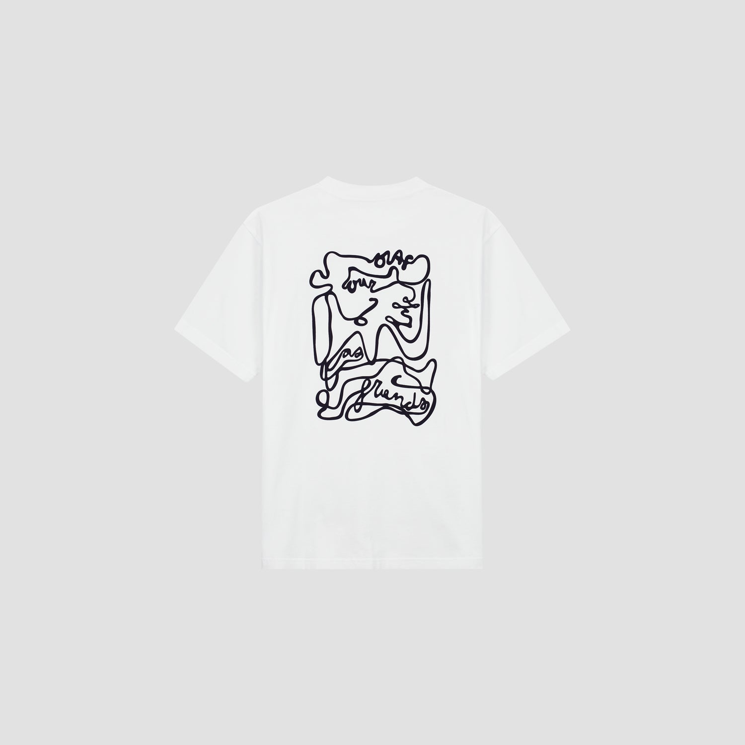 Script Tee - Optical White