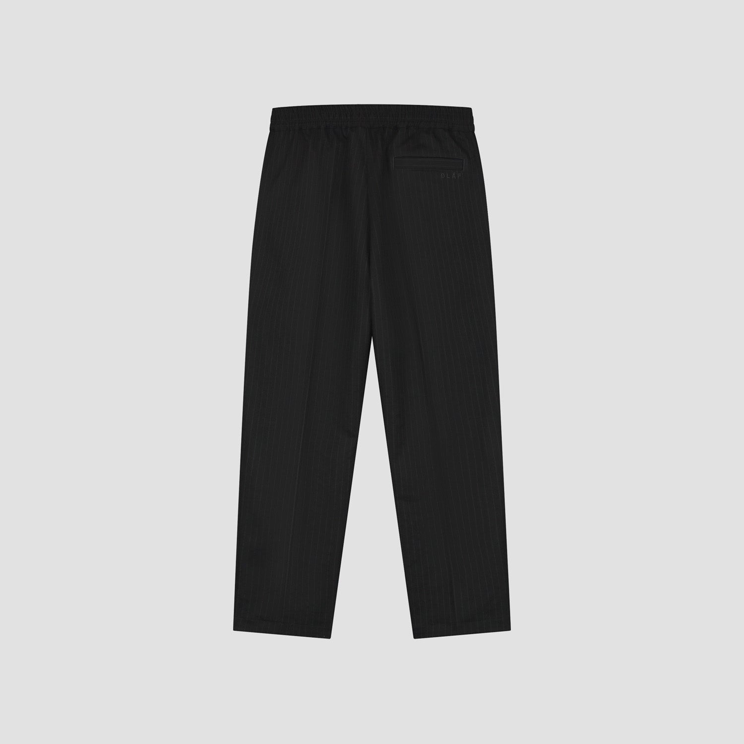 Pinstripe Slim Elasticated Trouser - Black/White