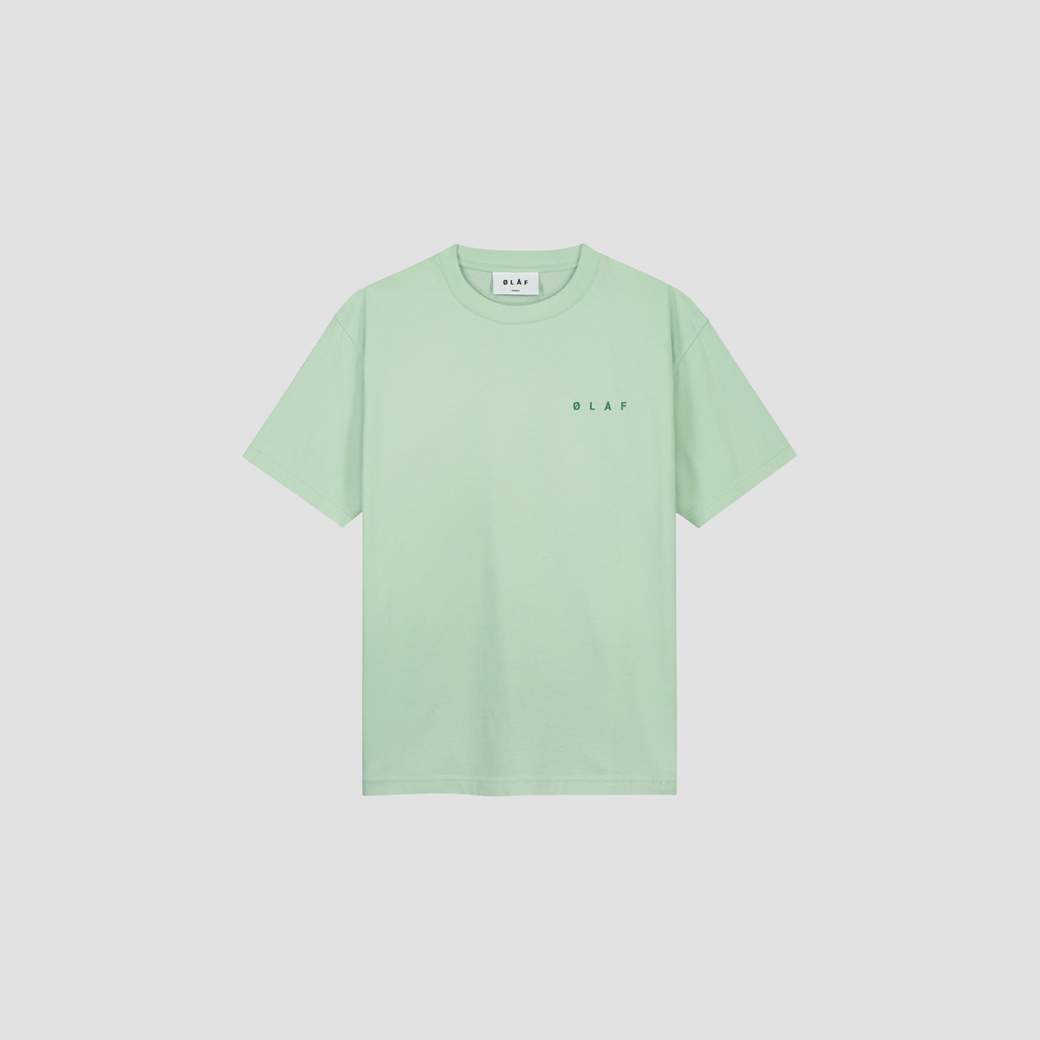 Spiral Face Tee - Pale Green