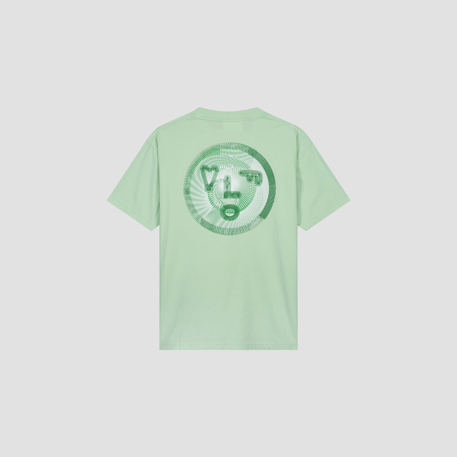 Spiral Face Tee - Pale Green