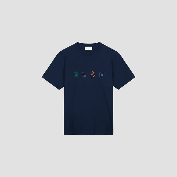 Sans Embro Logo Tee - Navy