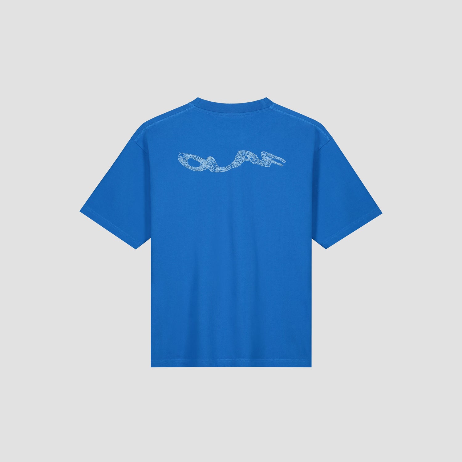 Wavy Drift Embro Tee - Bright Blue