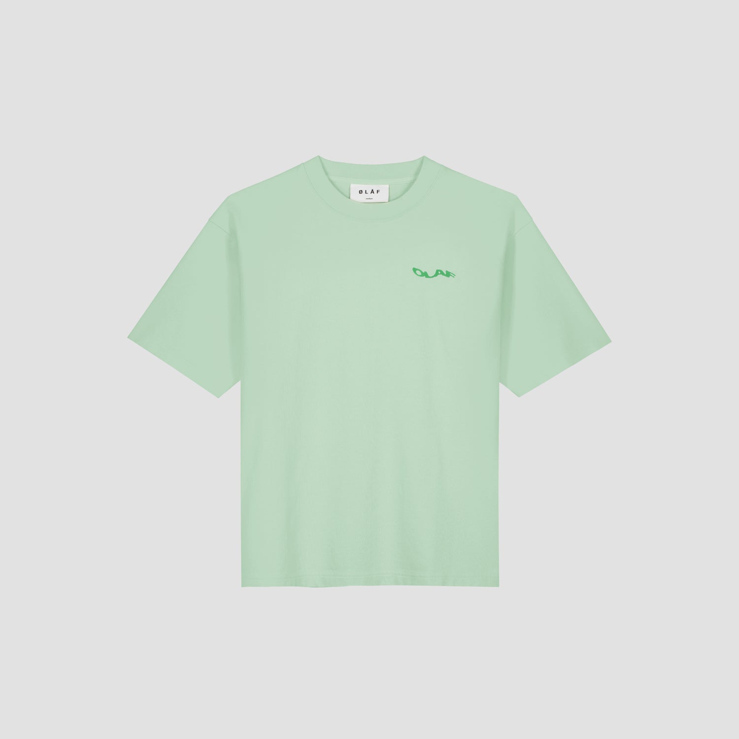 Wavy Drift Embro Tee - Pale Green