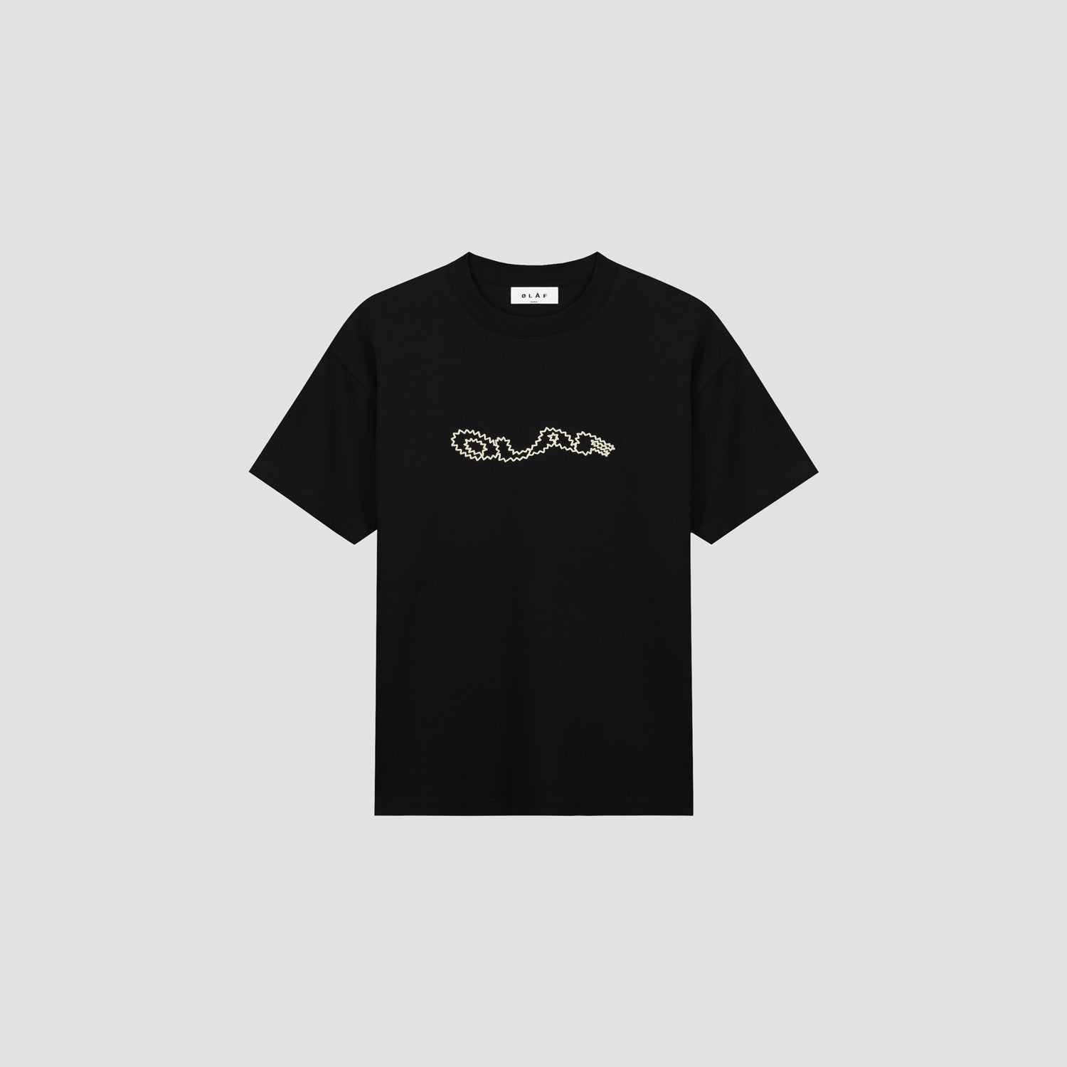 Zigzag Wavy Drift Tee - Black