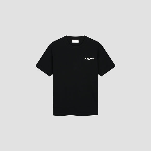 Wavy Drift Waffle Tee - Black