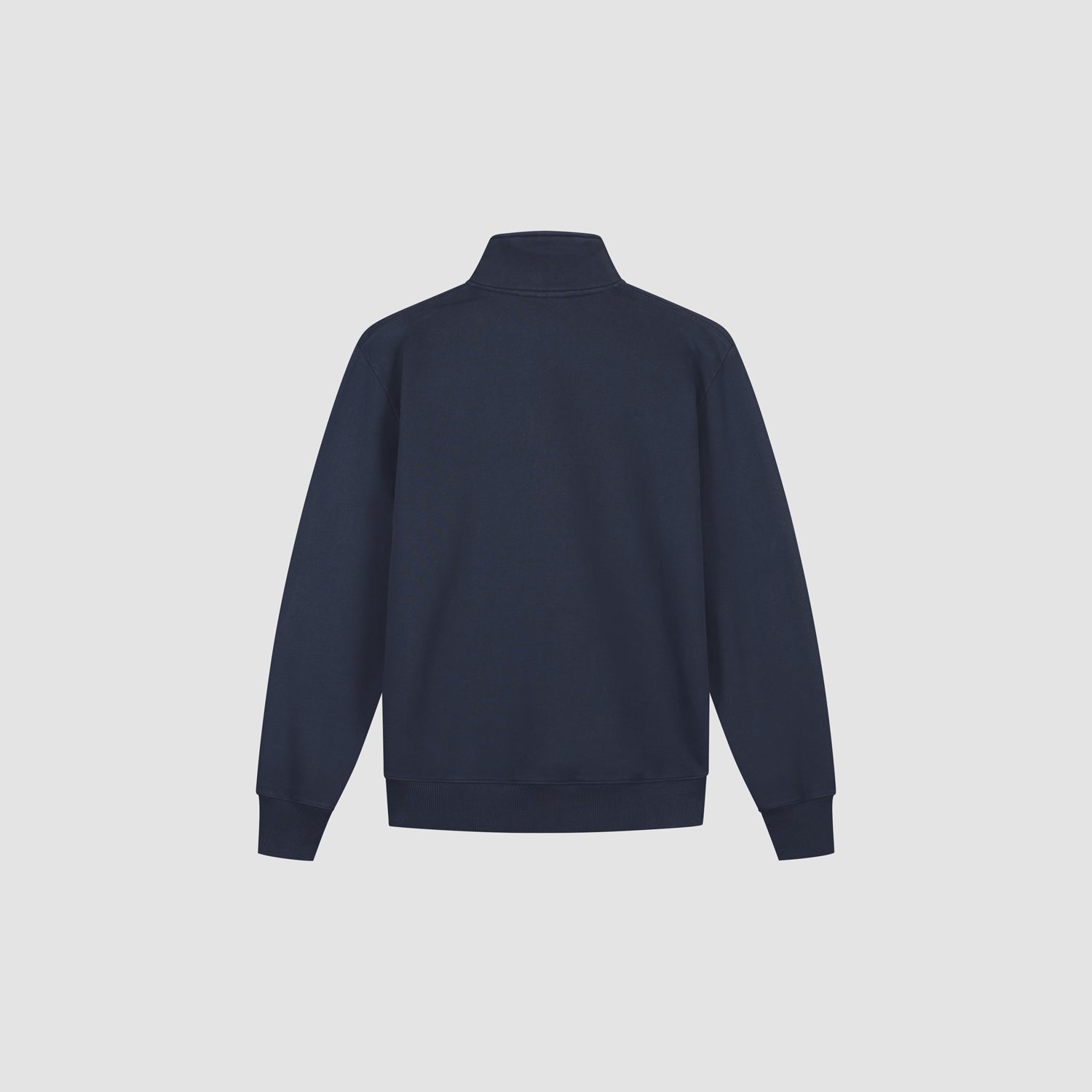 Block Zip Mockneck - Navy