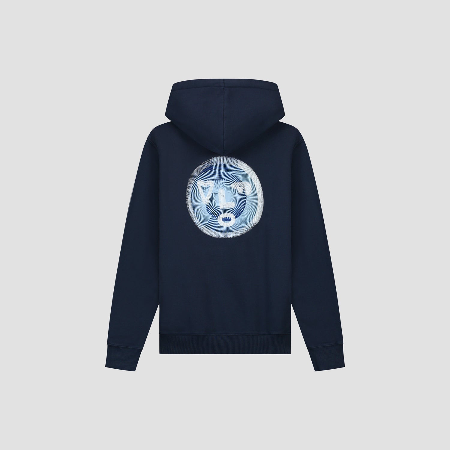 Spiral Face Hoodie - Navy