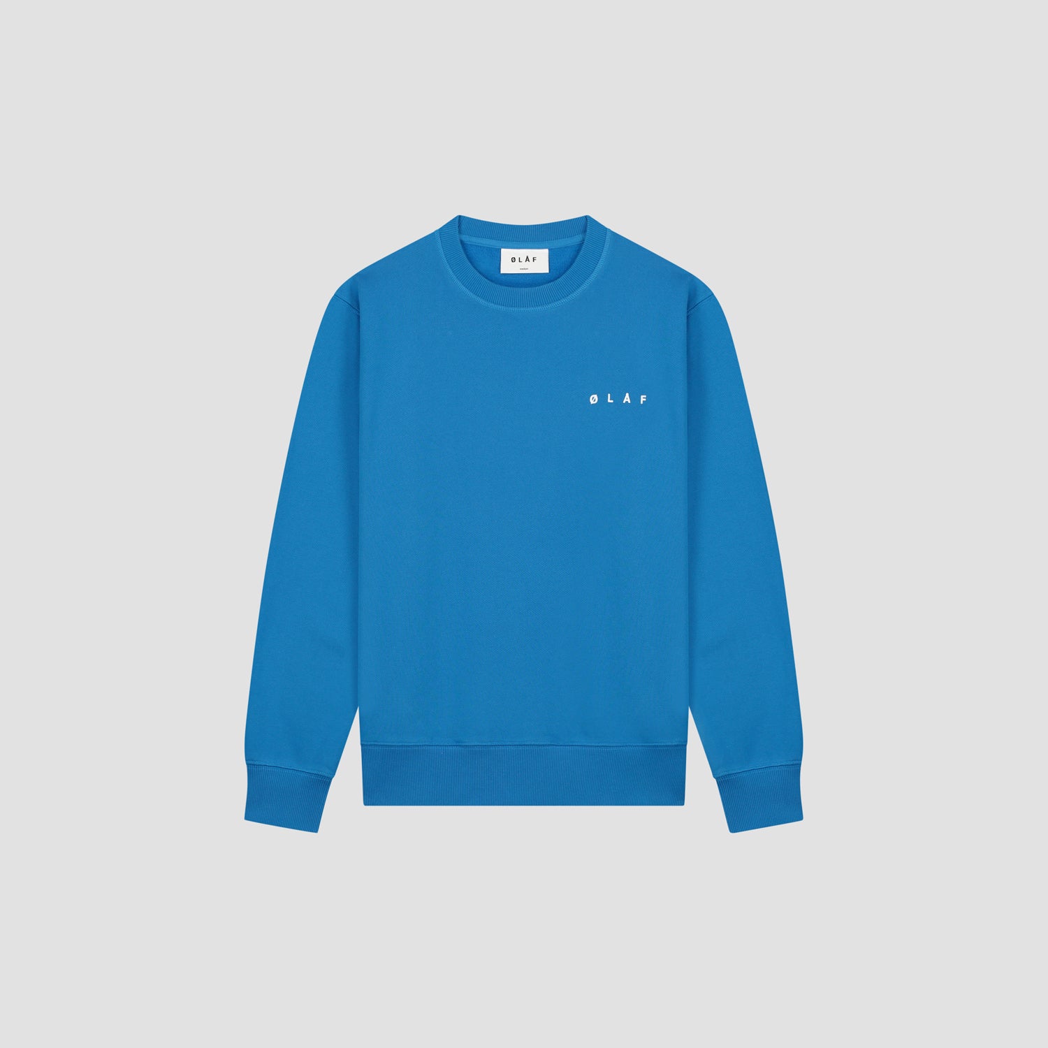 Spiral Face Crewneck - Bright Blue