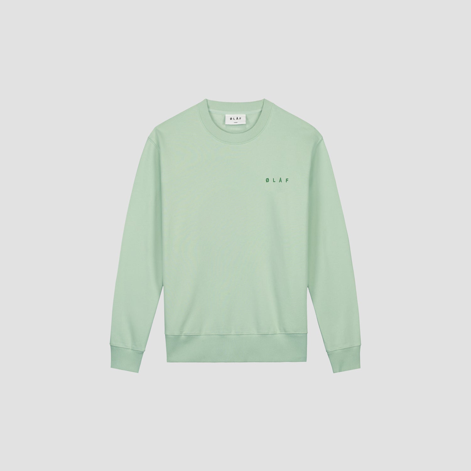 Spiral Face Crewneck - Pale Green