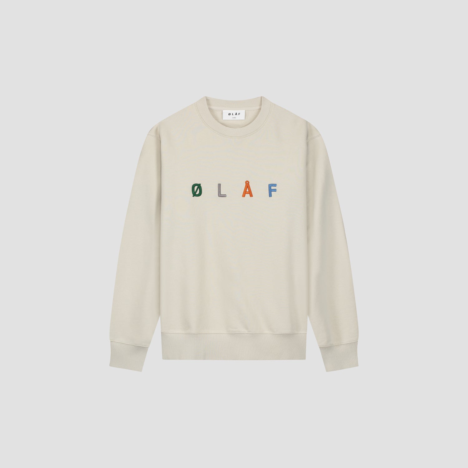 Sans Embro Crewneck - Cement