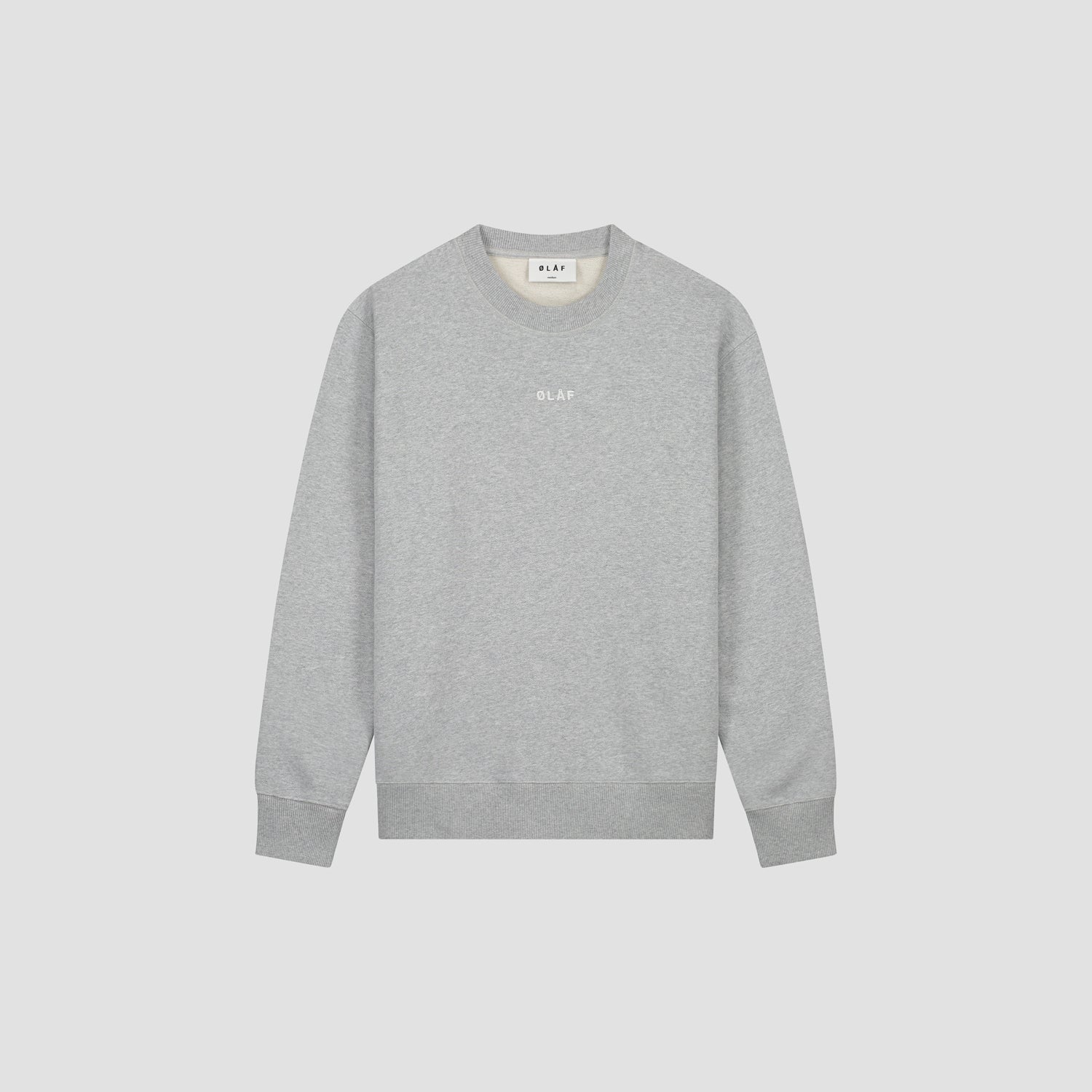 Block Crewneck - Heather Grey