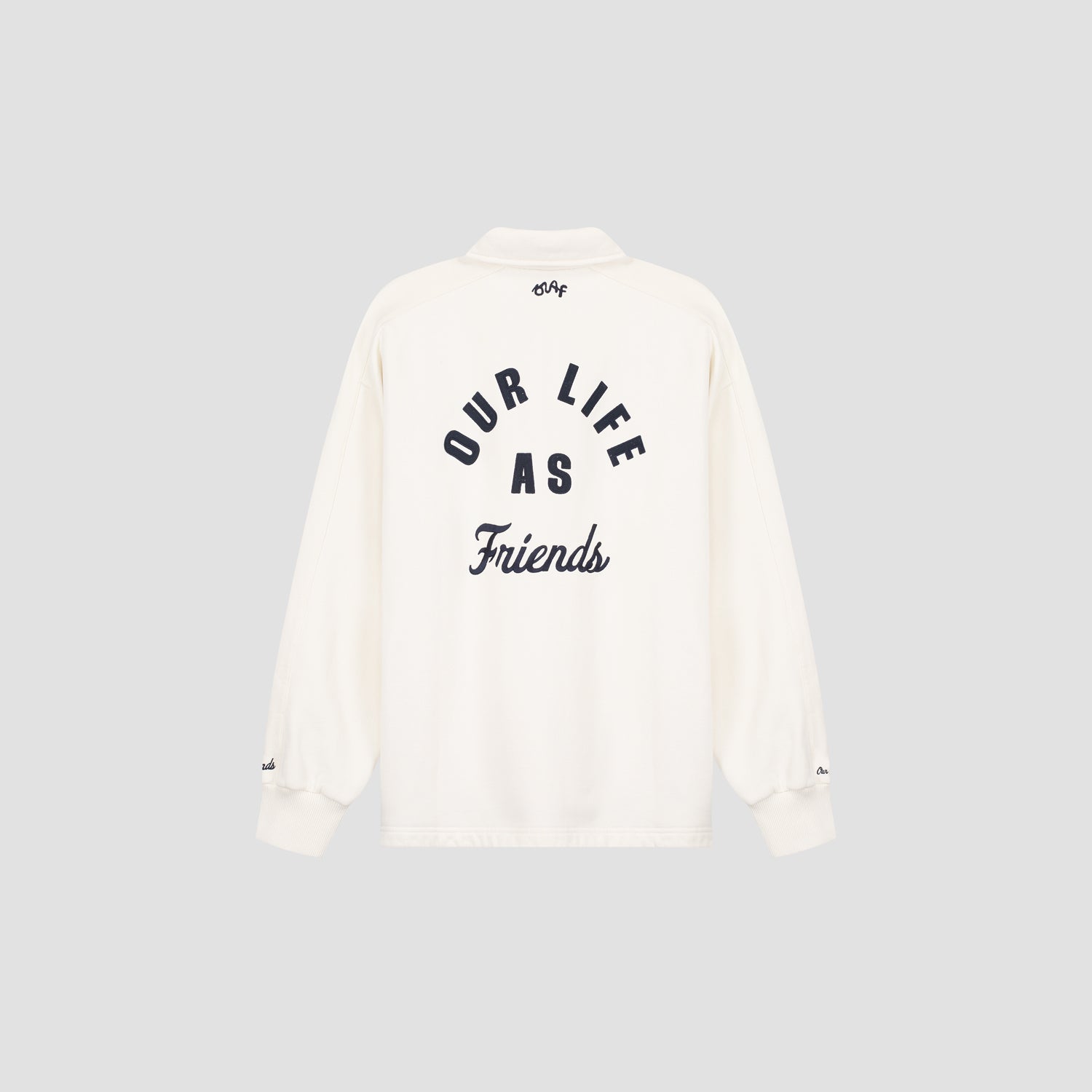 Varsity Polo Sweatshirt - Off White