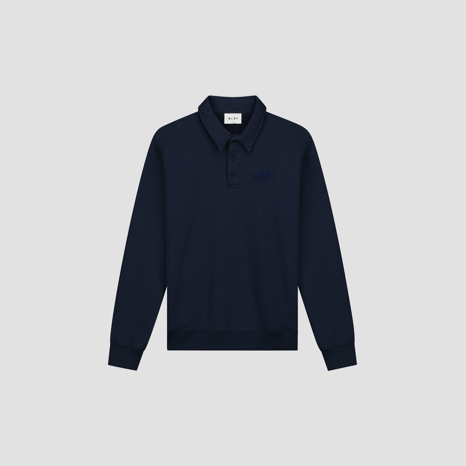 Signature Polo Sweatshirt - Navy