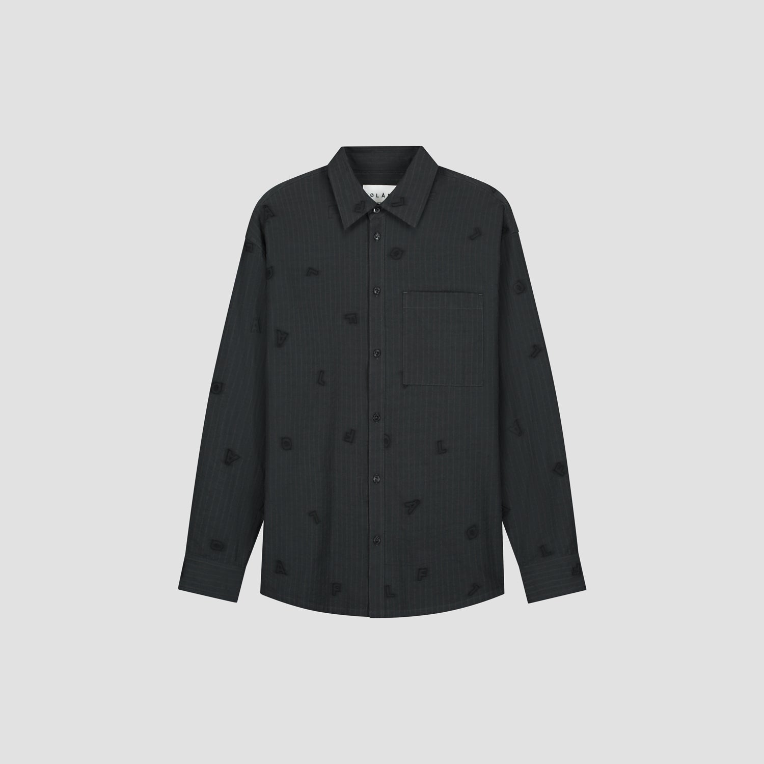 Embro Logo Stripe Shirt - Black / Grey