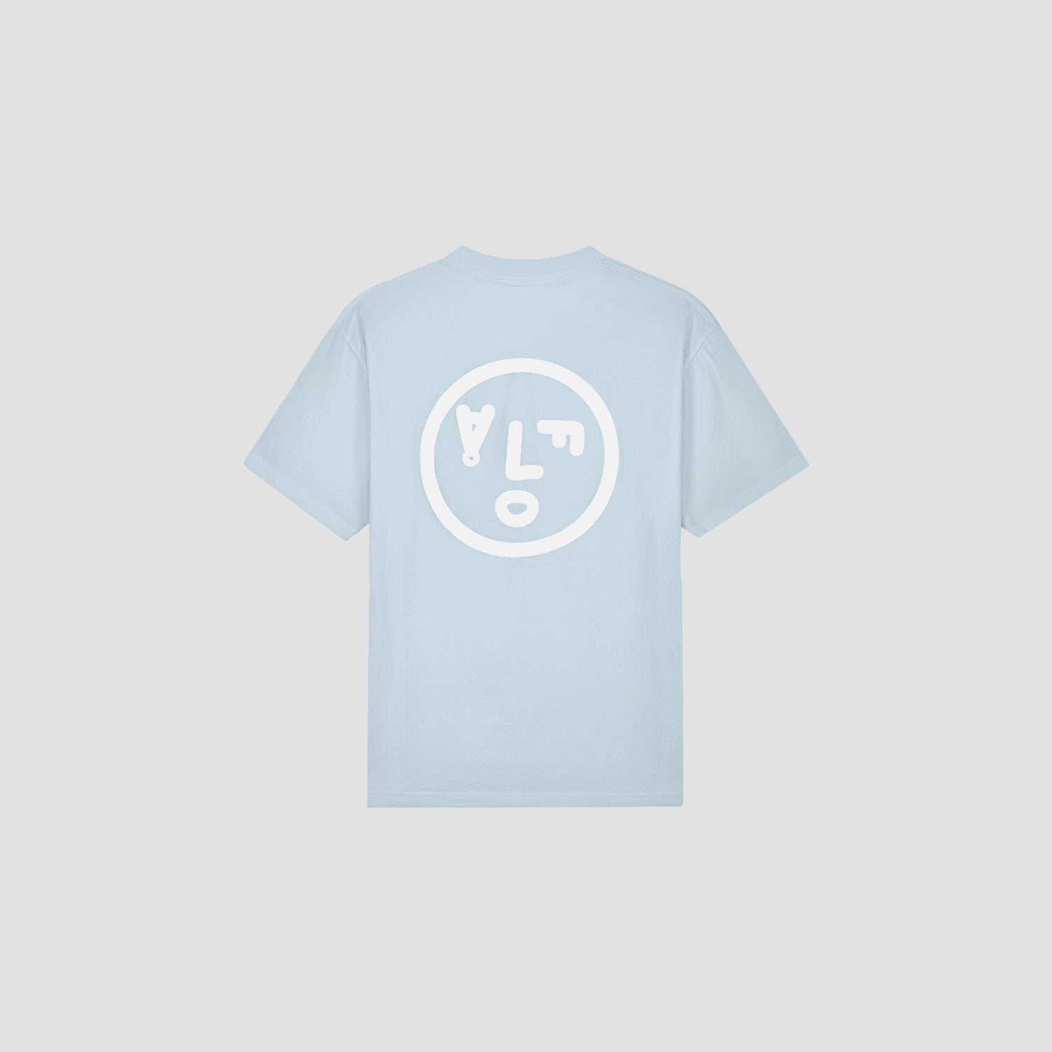 Face Tee - Baby Blue