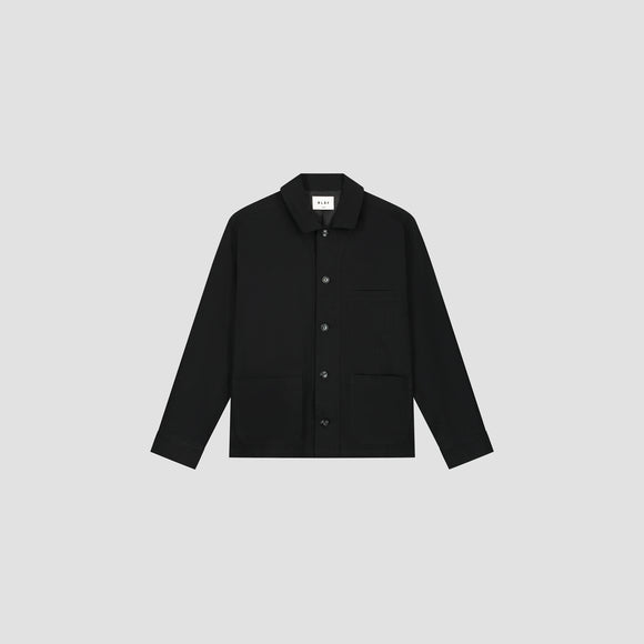 Herringbone Workwear Blazer - Black